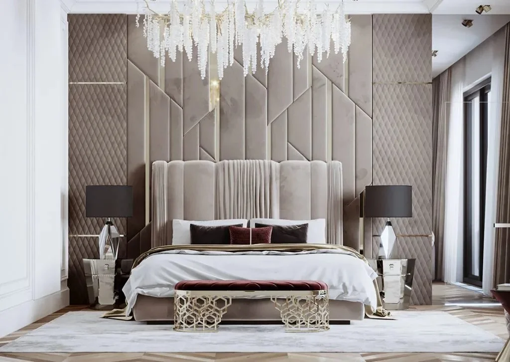luxurious bedroom interior Dubai
