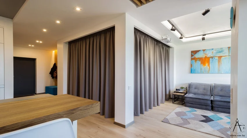 Curtained Divider Layout