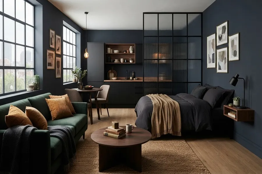 When Darker, Moody Colors Work in Small Spaces