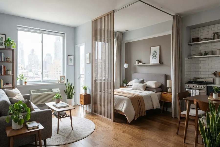 Where to Place the Bed in a Studio Apartment